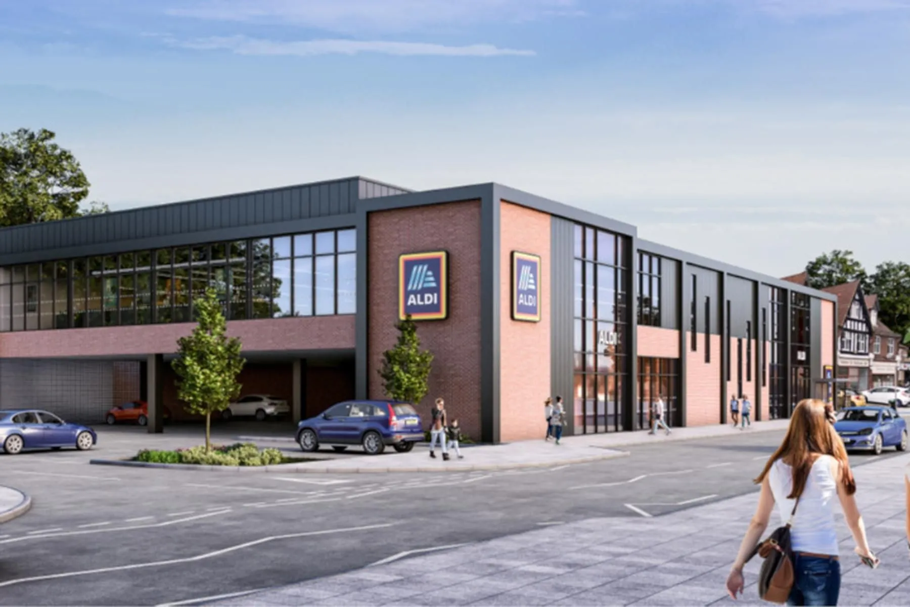 Aldi Caterham exterior plan